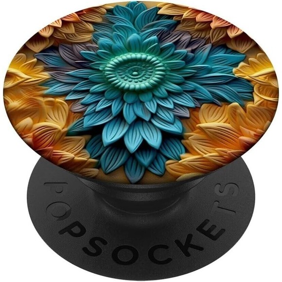 BloomBurst Colorful Flowers Floral Garden for Women PopSockets Swappable PopGrip - Picture 1 of 8